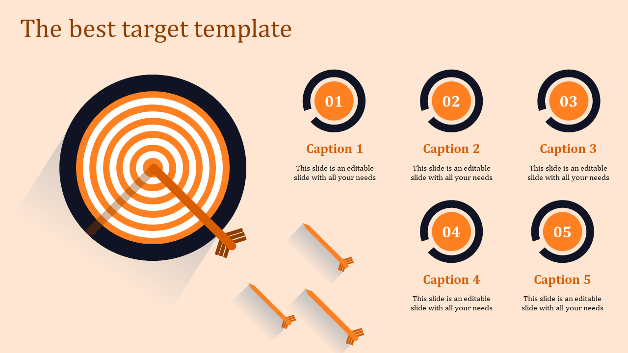 Editable Target Template PowerPoint Presentation Design